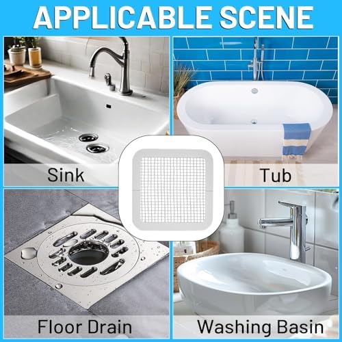 25 Packs Disposable Shower Hair Catcher Stickers