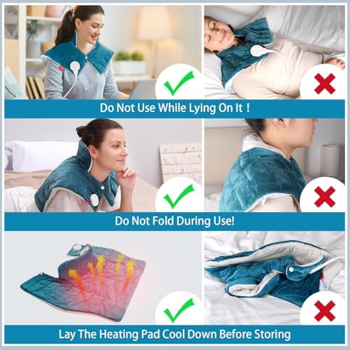 Comfytemp Weighted Heating Pad for Neck and Back