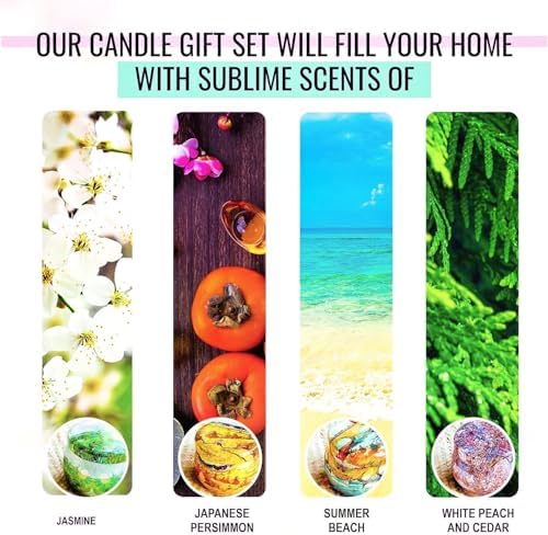 In His Name Soy Candles Gift Set 4 Pack Autumn