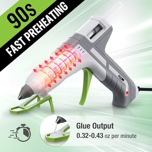WORKPRO Dual Temp Hot Glue Gun with 10 Sticks - 60100W