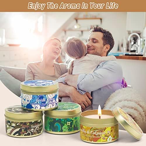 BAUFULLA Scented Candles Gift Set 6 Scents