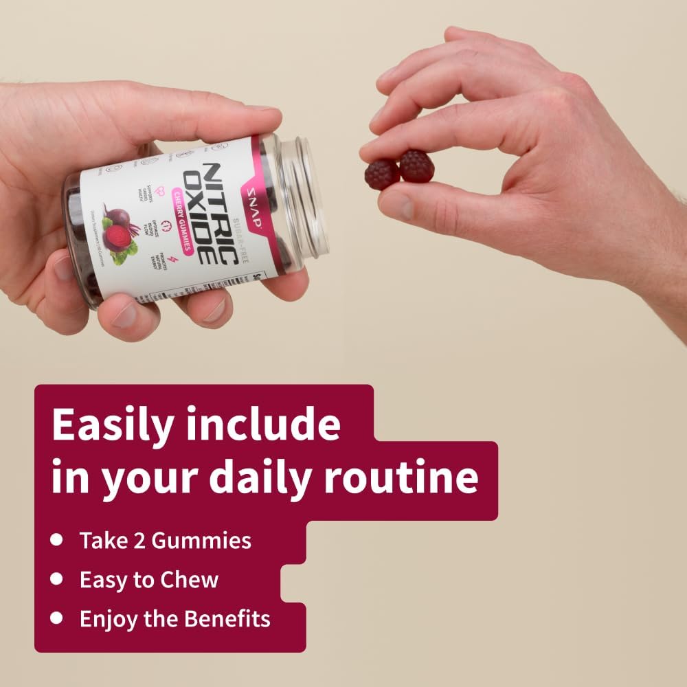 Snap Supplements Beet Root Gummies - 2 Pack Sugar Free Cherry Flavor