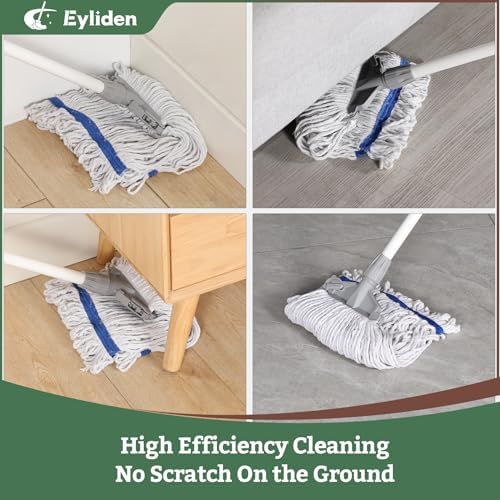Eyliden Heavy Duty String Mops with 2 Reusable Heads