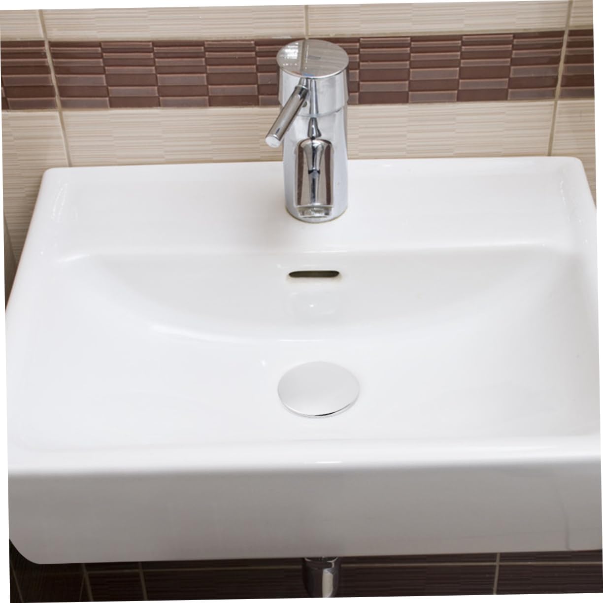 DIYEAH Zinc Alloy Pop Up Drain Cover for Tub and Sink