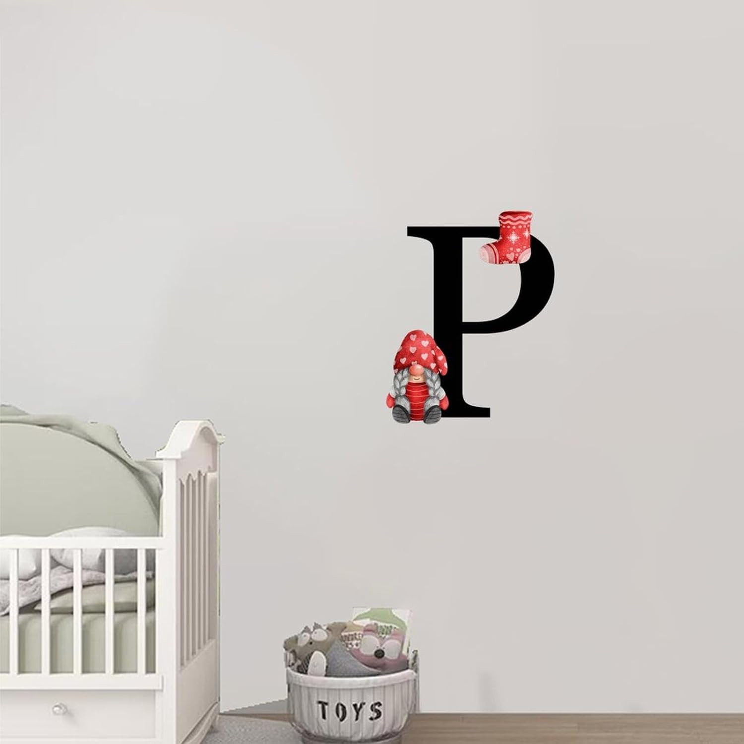 Wodevor 22 Inch Reusable Red P Quote Wall Decal