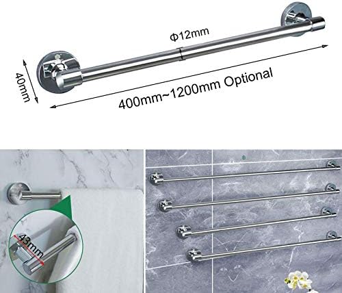 Stainless Steel Wall Mounted Towel Bar 40Cm