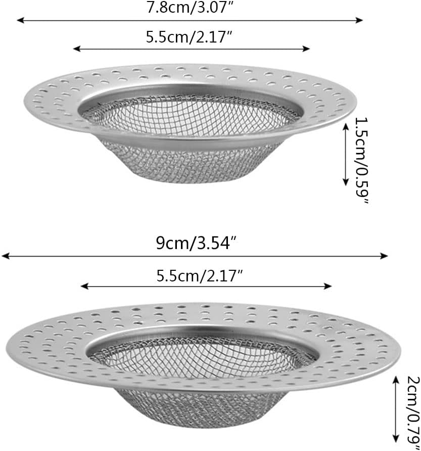 Saddgo Round Drain Cover Hair Catcher Mesh Screen