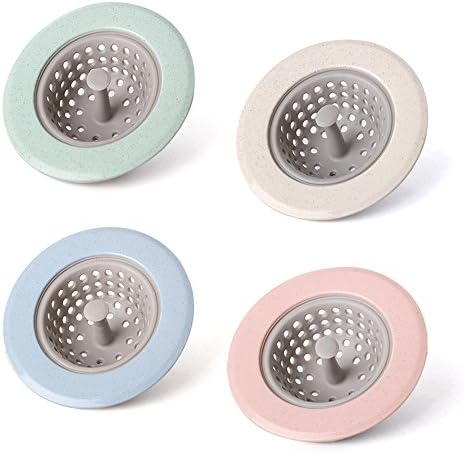 4 PCS Silicone Kitchen Sink Strainer 45 Wide Rim
