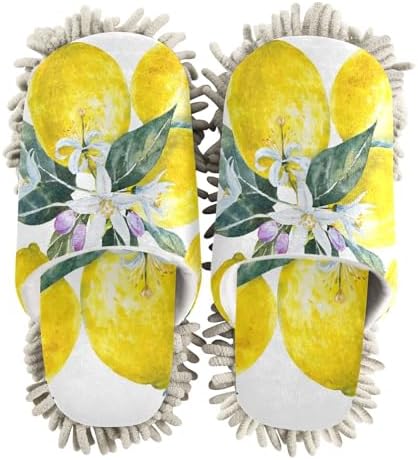 Sinestour Blooming Lemon Mop Slippers for Floor Cleaning 1