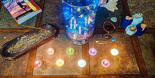 Chakra Colored Scented Tealight Candles 16 Pcs