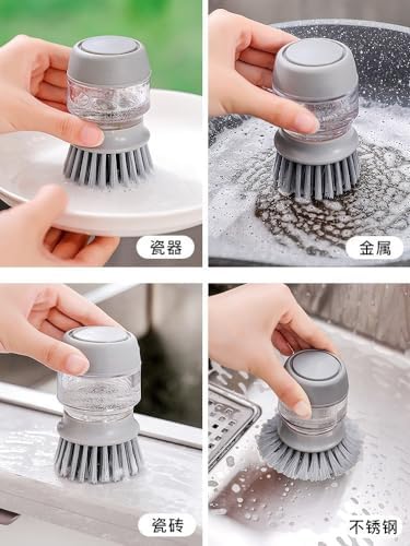 SHANGYINTONG Mushroom Brush with Soap Dispenser