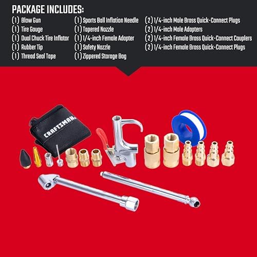 CRAFTSMAN 18-Piece Air Compressor Kit with Accessories