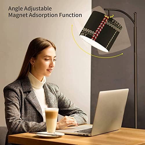 Arc Floor Lamp with Remote Control and Footswitch Black
