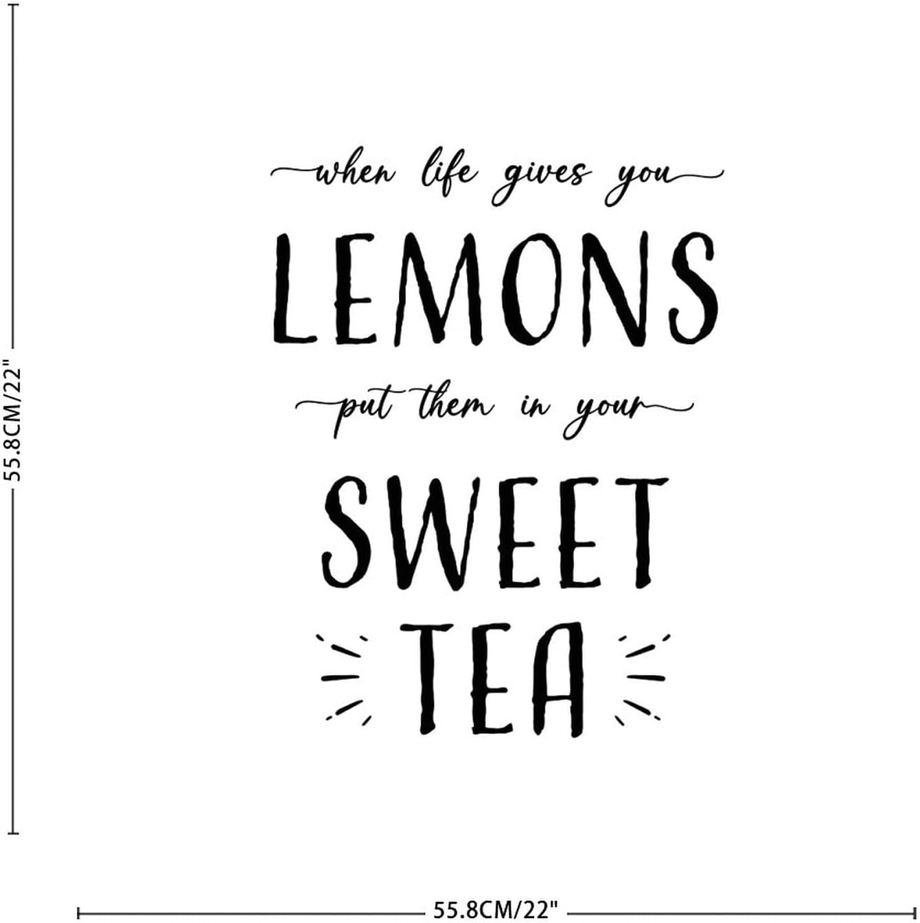 When Life Gives You Lemons Wall Decal 22in