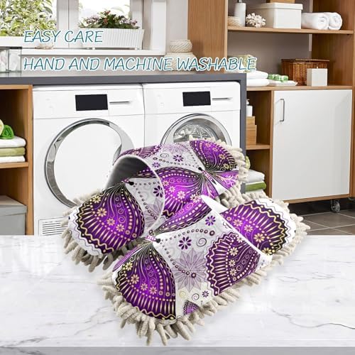 Sinestour Butterflies Mop Slippers for Floor Cleaning