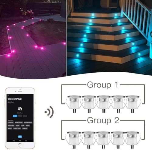 Sumaote LED Deck Lights Kit with Smart WiFi Control