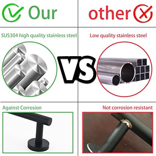 Nolimas 9 Inch Matte Black Towel Holder for Bathroom and Kitchen