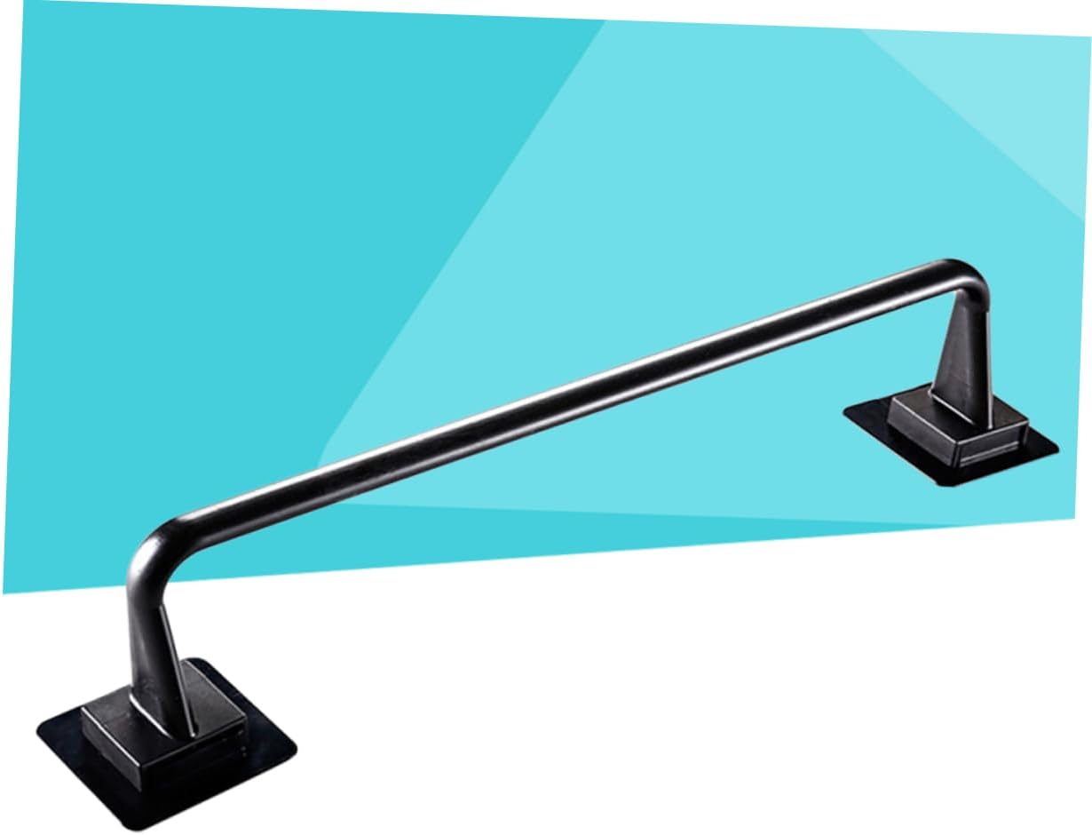 Gadpiparty Plastic Towel Bar Single Hook Bathroom Holder Black