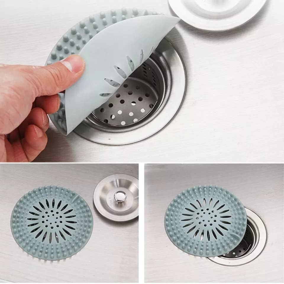 Durable Silicone Hair Stopper Drain Cover 5 Pack