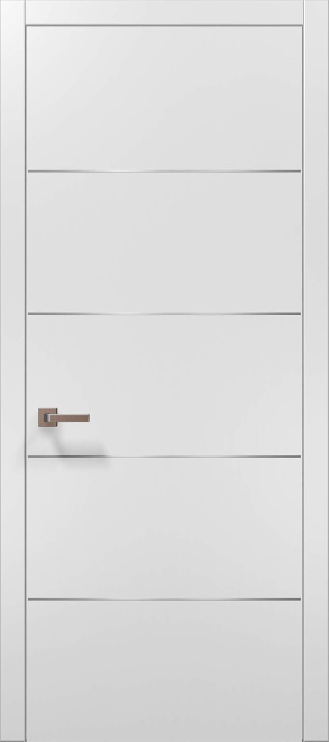 SARTODOORS - 36x96 Solid Core White Door with Hardware