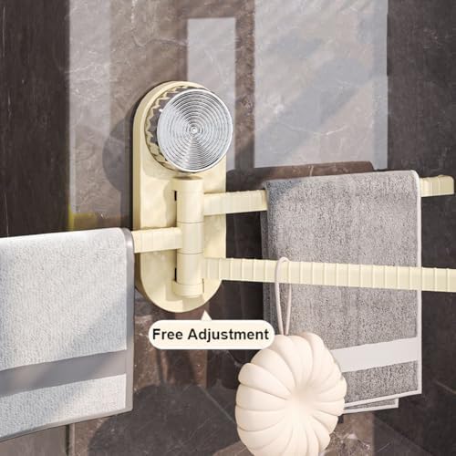 YUURO 180 Rotating Towel Rack with 3 Bars