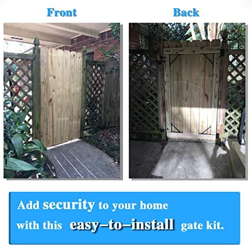 Heavy Duty Iron Fence Gate Corner Brackets Kit