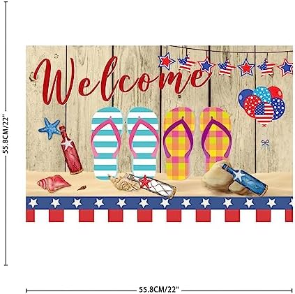 Independence Day Flip Flops Wall Decals for Home Decor
