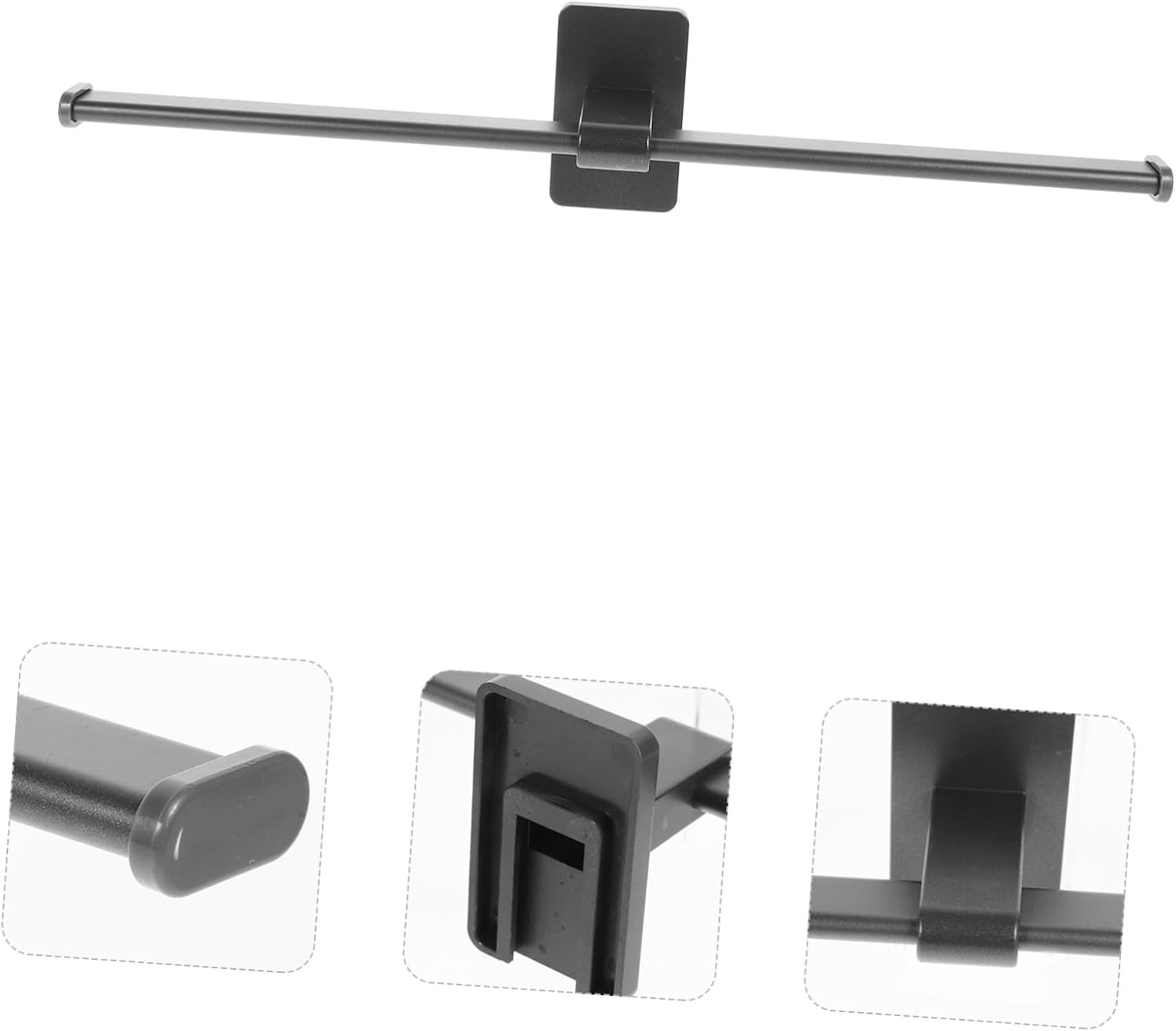PRETYZOOM Wall Mounted Towel Rack No Drill