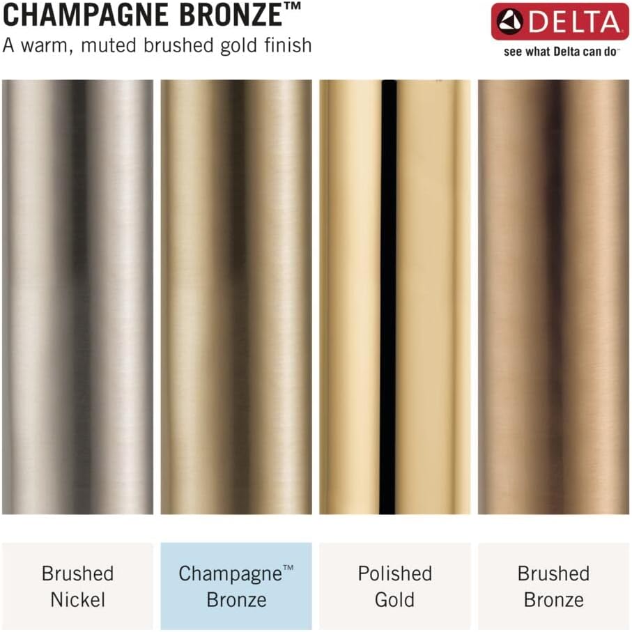 Delta Faucet 2-in-1 Dual Handheld Shower Head with Hose Champagne Bronze