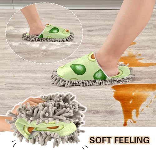 Sinestour Avocado Mop Slippers for Floor Cleaning 1