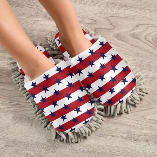 Sinestour Mop Slippers with Microfiber Pads for Floor Cleaning