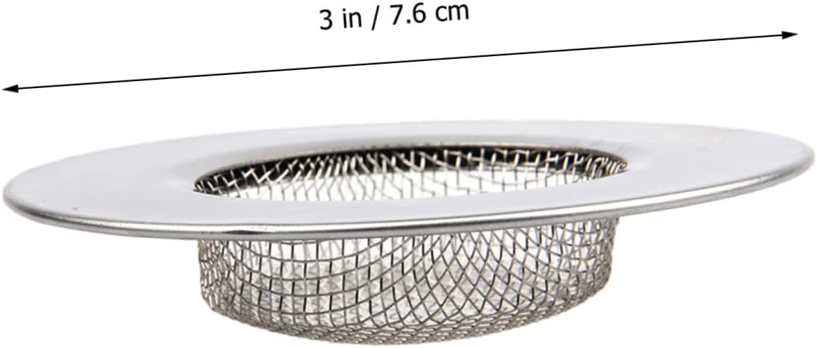 NUOBESTY 3Pcs Stainless Steel Drain Hair Catcher