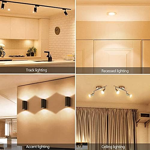 BOGAO GU10 Halogen Bulb 50W 2800K Warm White Pack of 6 1