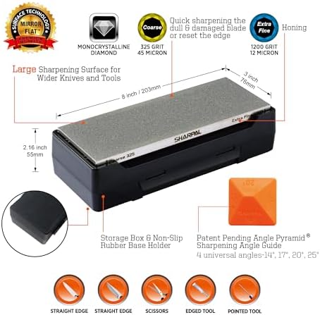 SHARPAL 162-204N Dual Grit Diamond Whetstone Kit