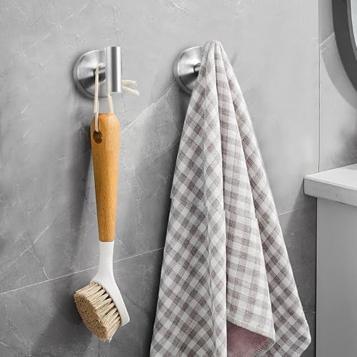 Gohiuo 4-Pack Suction Cup Hooks for Shower and Kitchen