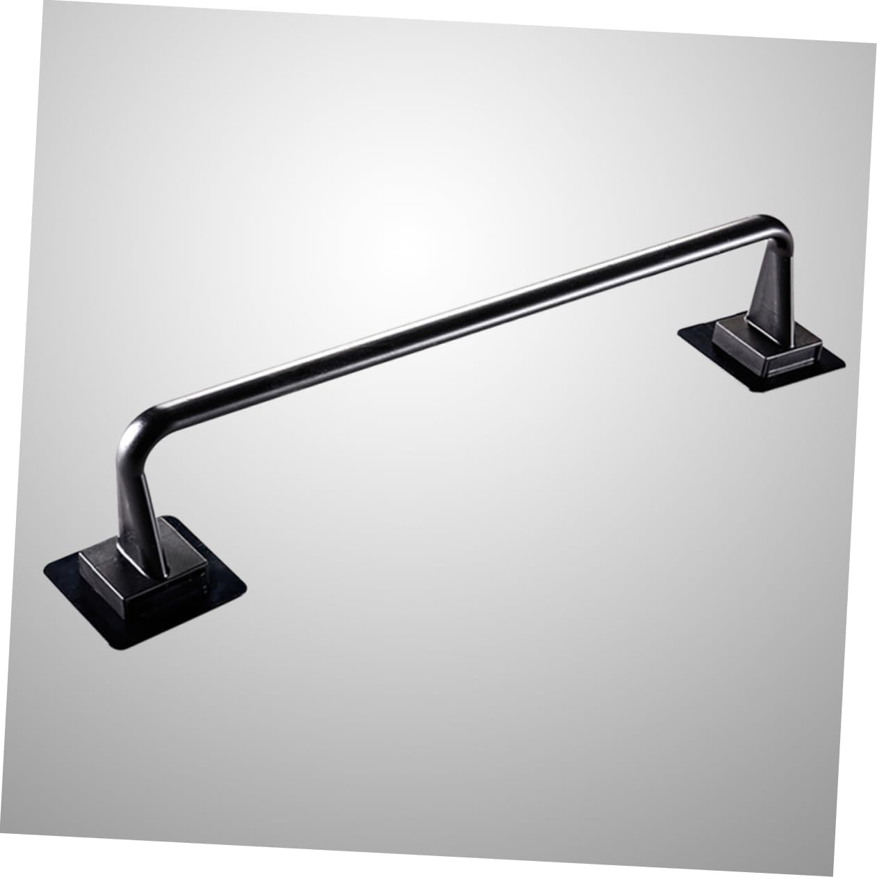 POPETPOP Black Plastic Towel Bar No Drill Towel Rack