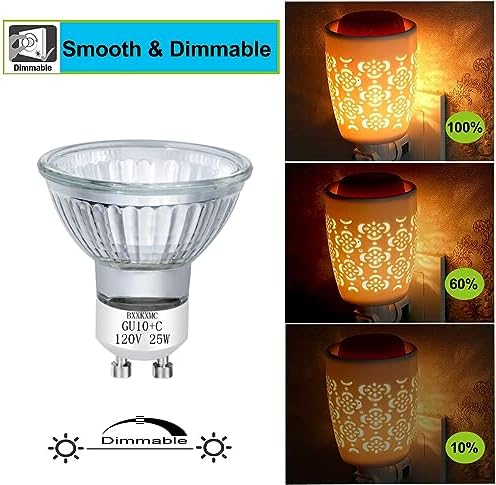 Halogen 25W GU10 120V Candle Warmer Replacement Light Bulb 4 Pack