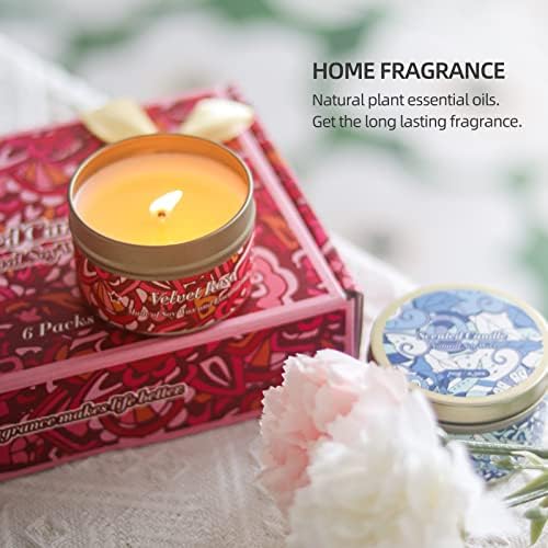 BAUFULLA Scented Candles Gift Set 6 Scents