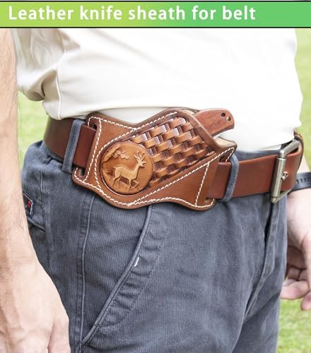 HOGIKUO Leather Knife Sheath for Belt
