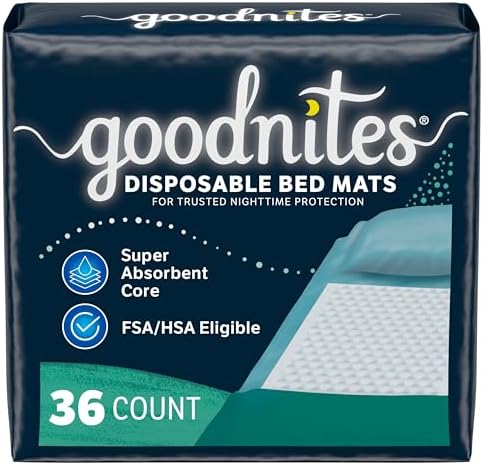 Goodnites Disposable Bed Pads 24 x 28 ft 36 Ct