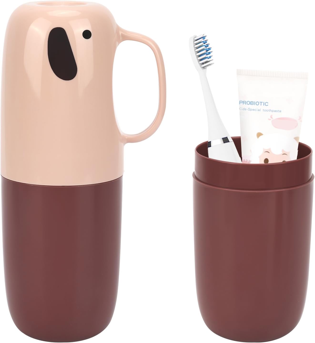 Vspek Travel Toothbrush Case with Elephant Design