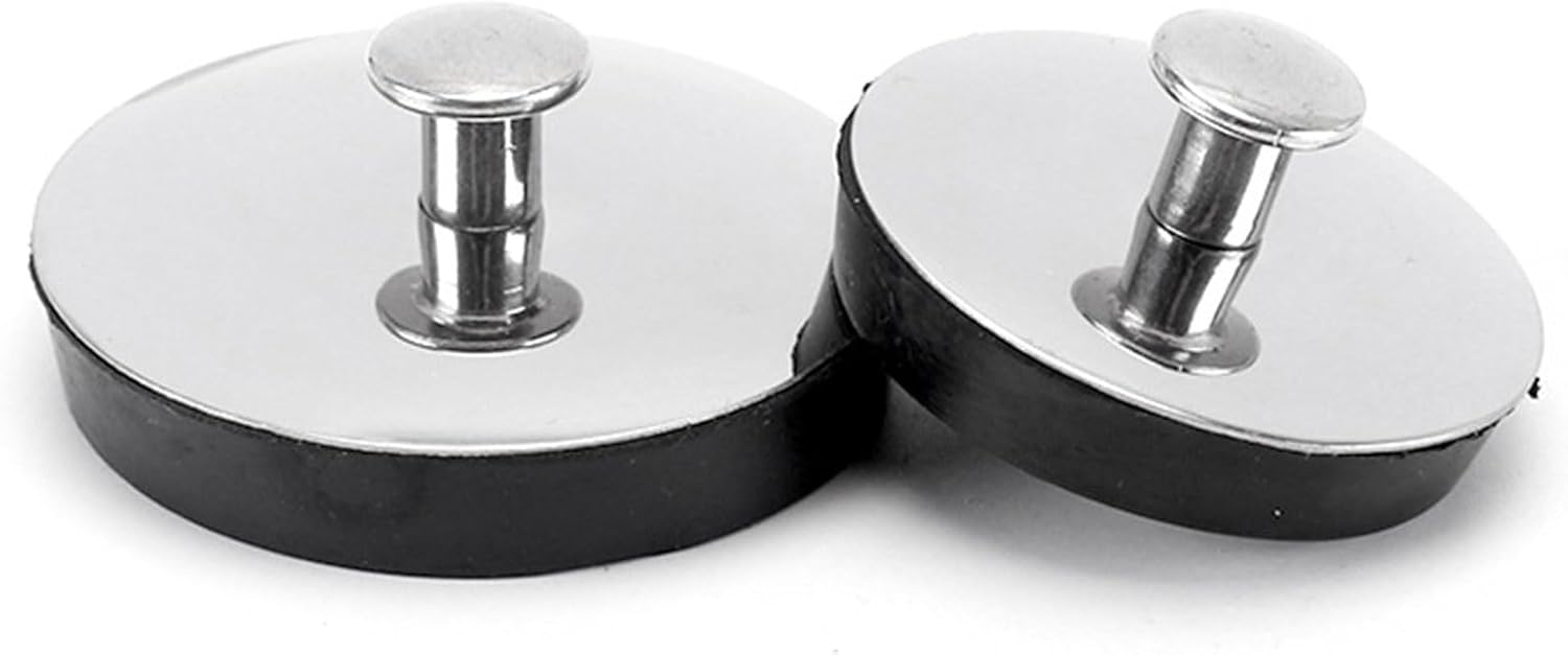 Universal Bath Plug Caps Stainless Steel 45mm
