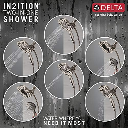 Delta In2ition Dual Shower Head with Handheld Spray Brushed Nickel