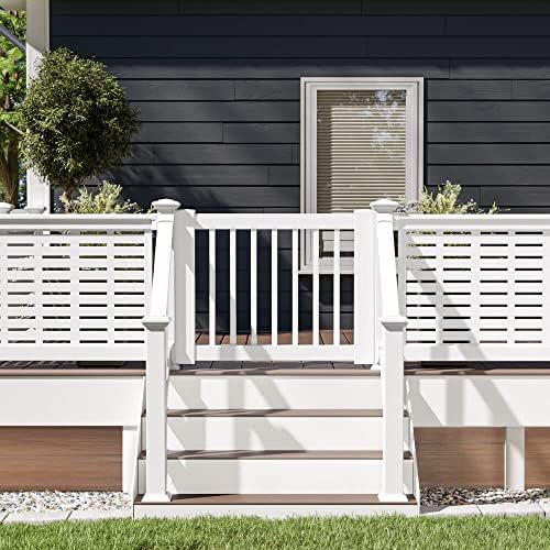 Barrette Outdoor Living 73030535 Gate Vinyl Rail White
