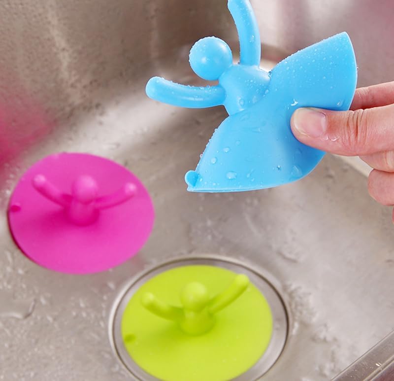 AKOAK Green Human-Shaped Floor Drain Plug 1