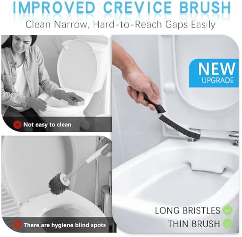 Magiware Hard Bristle Crevice Cleaning Brush Set 1