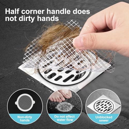 30PCS Disposable Hair Catcher for Bathrooms and Sinks