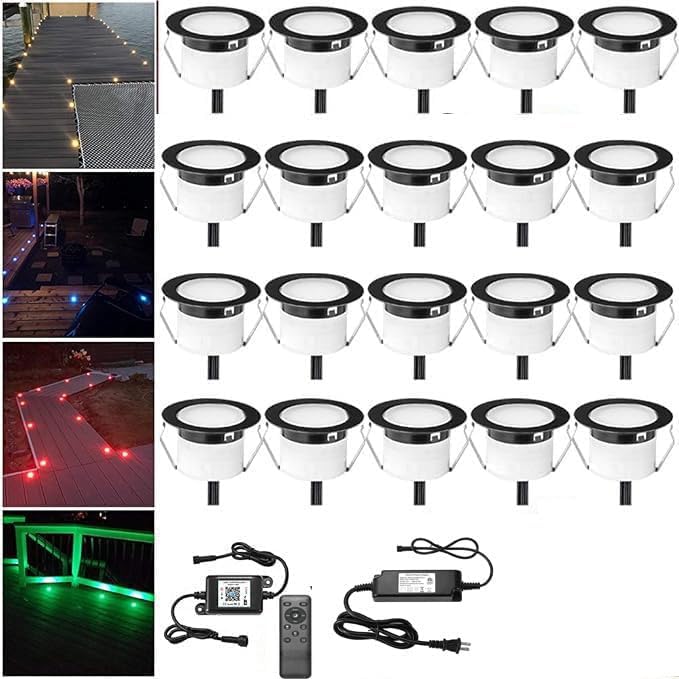 FVTLED WiFi Deck Lights Kit RGBW with Voice Control