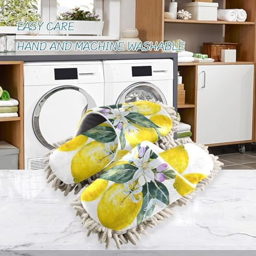 Sinestour Blooming Lemon Mop Slippers for Floor Cleaning 1
