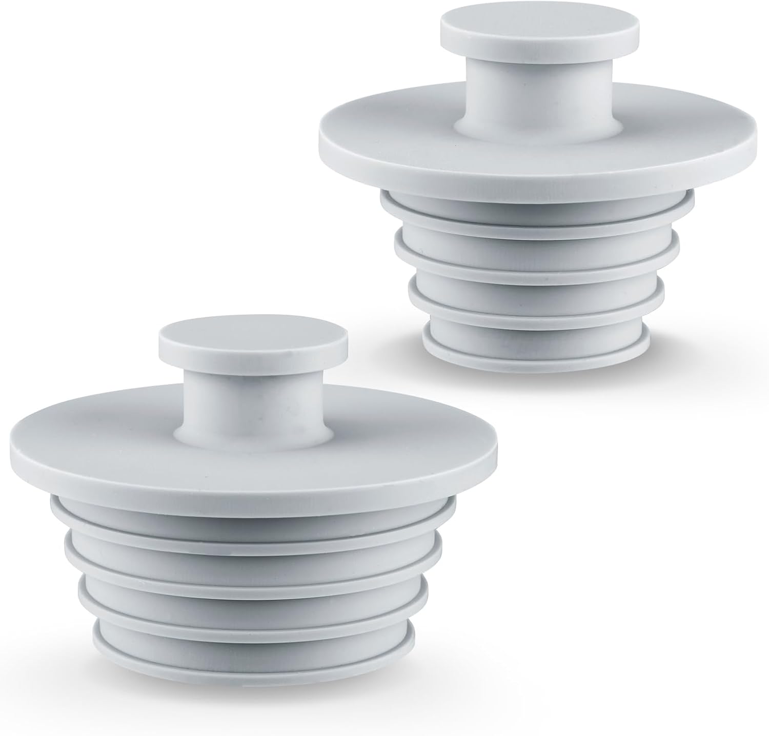 Aluvor 2pcs Silicone Bathtub Sink Stopper